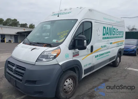 2015 Ram Promaster 2500 High Roof from USA, damaged, VIN 3C6TRVDDXFE509615